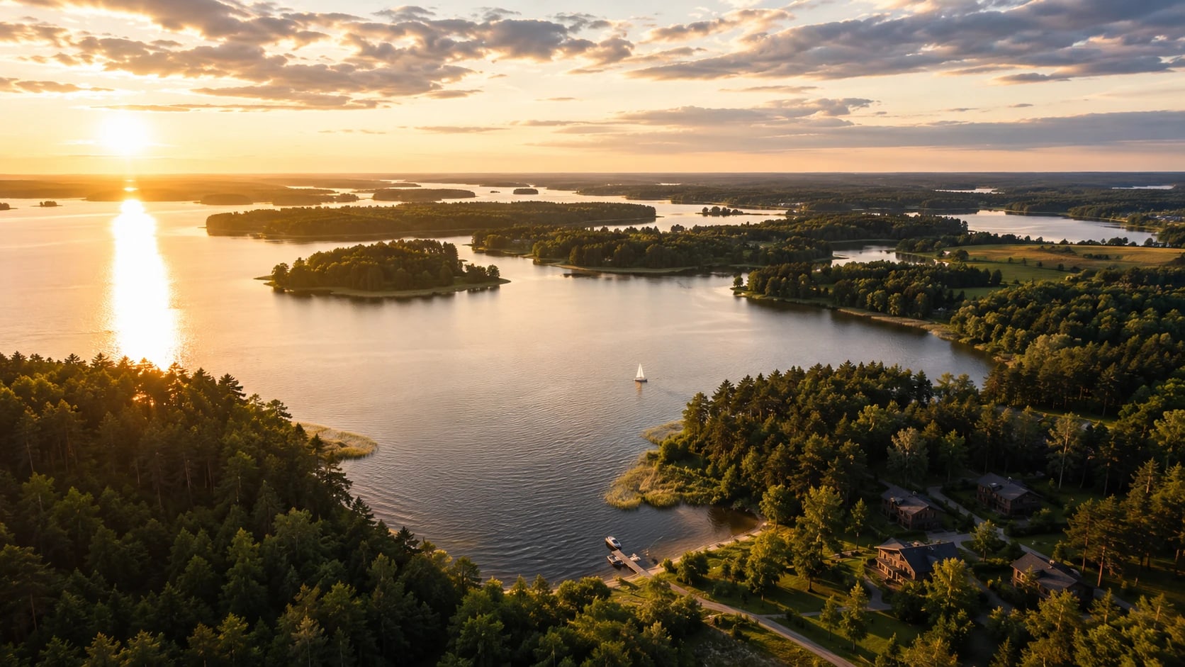 Warmia i Mazury – widok na jezioro i zieleń
