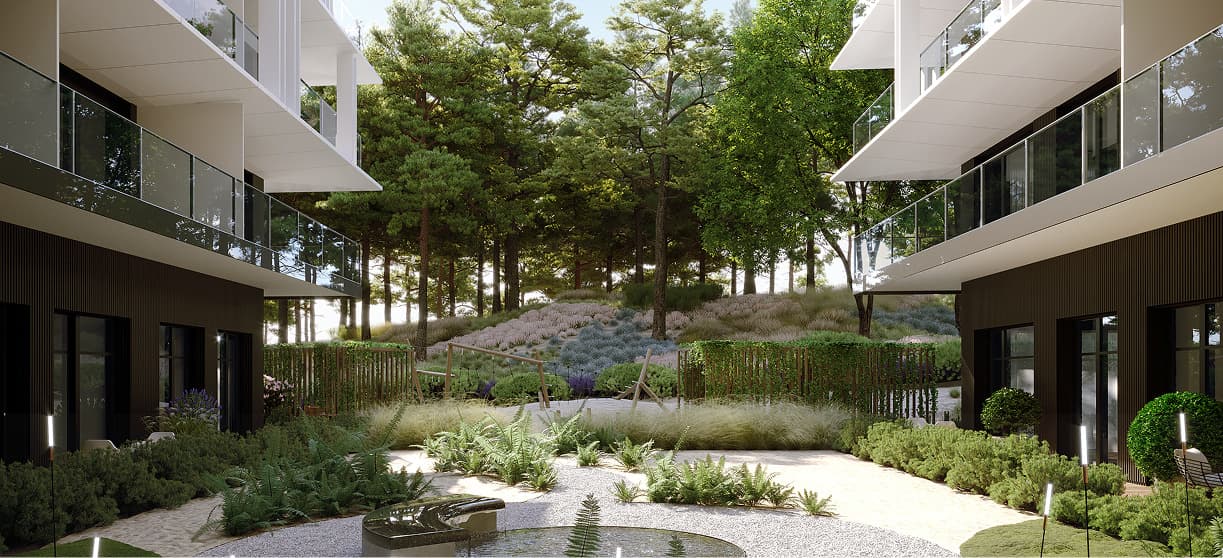 Dziedziniec i architektura 5 elements resort